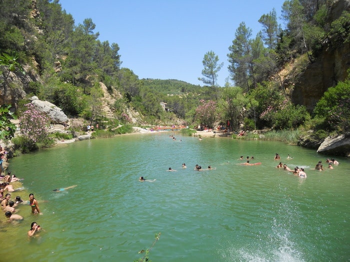 piscinas naturales en la Comunidad Valenciana charcos quesa