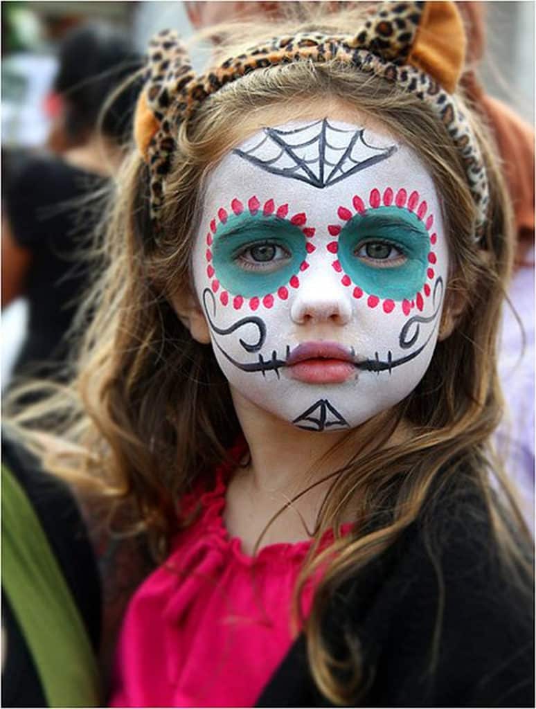 Maquillaje de Halloween calaveras mexicanas