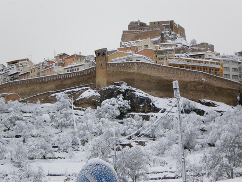 ver la nieve cerca de Valencia - Morella