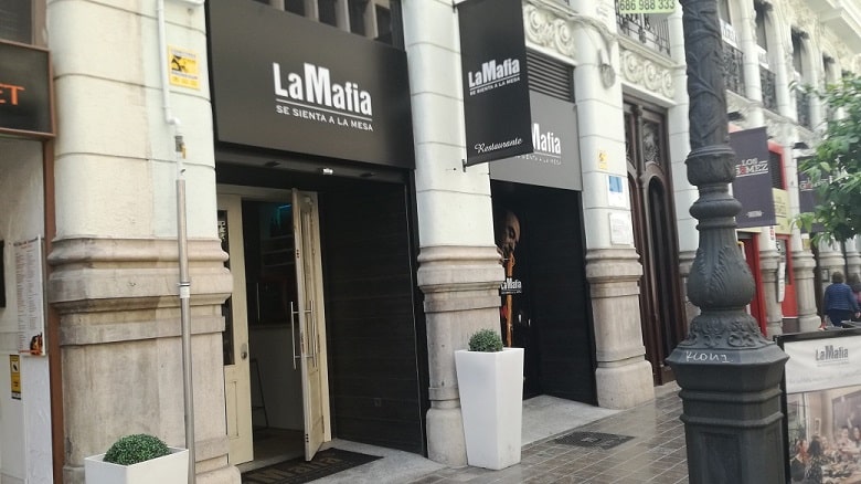 Restaurante La Mafia Valencia | mafia fachada