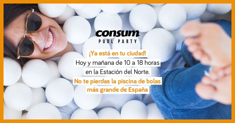 Consum Pool Party en Valencia | piscina bolas consum 1