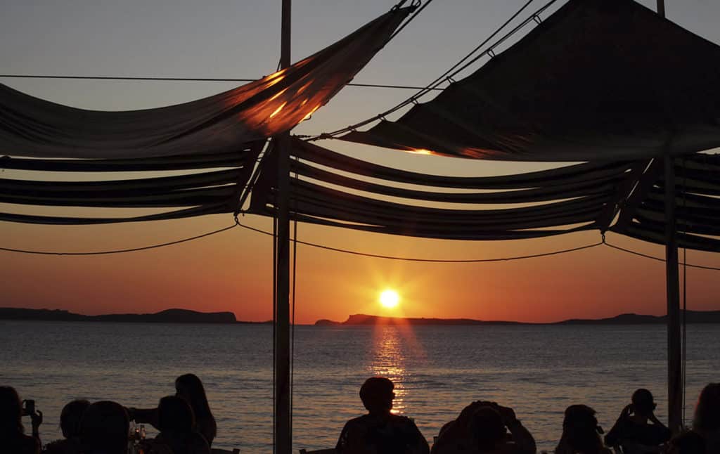 Ibiza con niños - puesta de sol