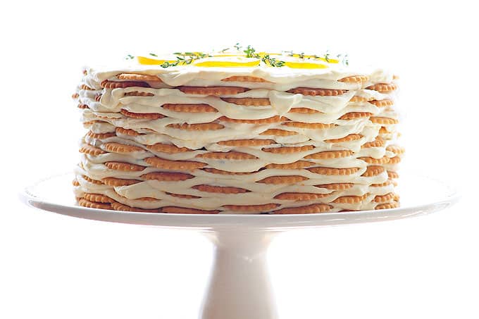 tarta de cumpleaños casera - limón