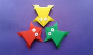ranas hechas origami