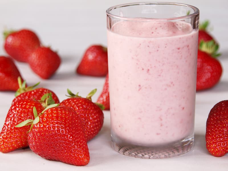 desayuno saludable | smoothie de fresa