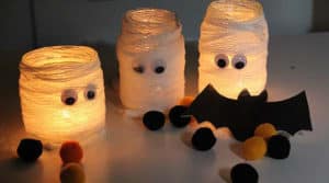 velas momia manualidades decoración halloween