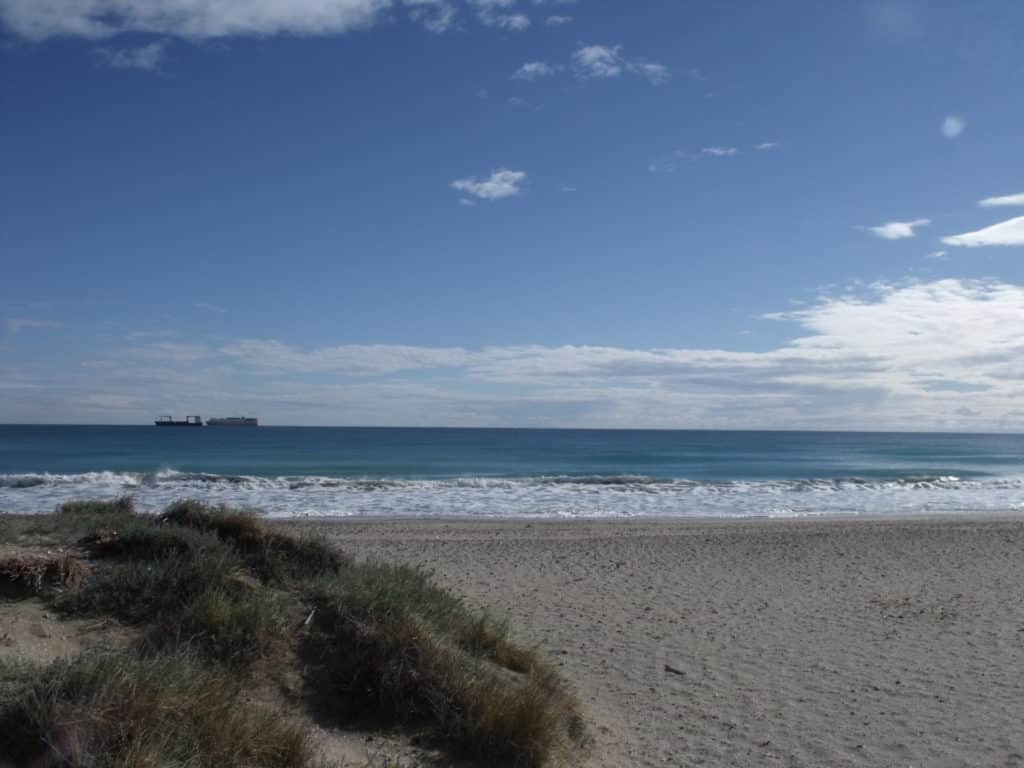 playa con niños
