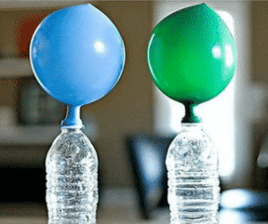 Experimentos caseros con globos para niños