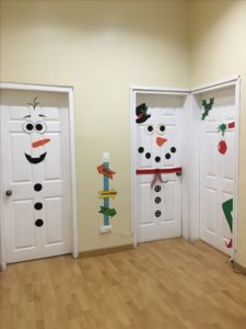 Manualidades de Navidad - Puertas Olaf