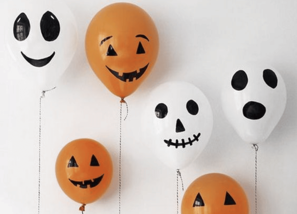 Decoración halloween casera | globos halloween
