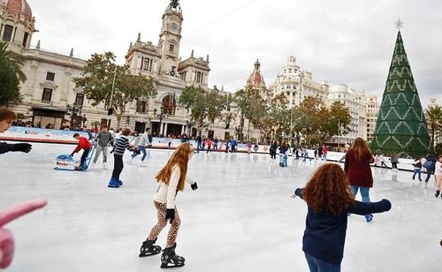 Patinar sobre hielo en Valencia