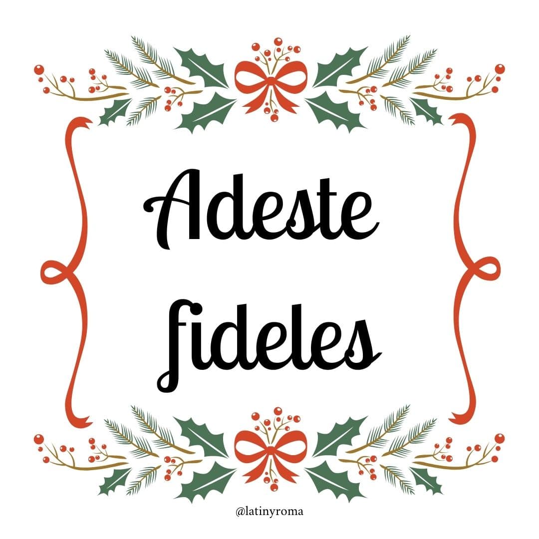 Letra de Adeste Fideles