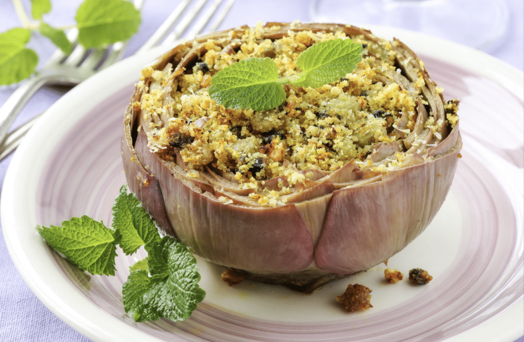 recetas con alcachofas | Alcachofas Rellenas de Quinoa y Verduras