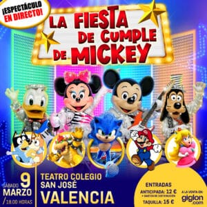 La fiesta del cumpleaños de Mickey | Fiesta Mickey Valencia rrss 1080x10801 1