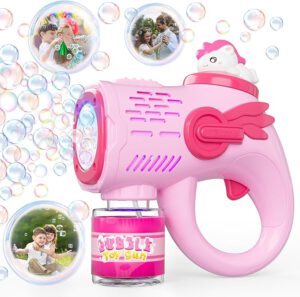 Regalos para niñas de 5 años. Juegos de exterior: pistola de burbujas