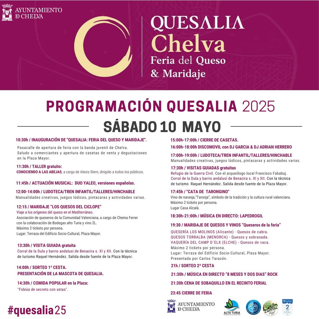 Quesalia. Feria del queso y maridaje en Chelva