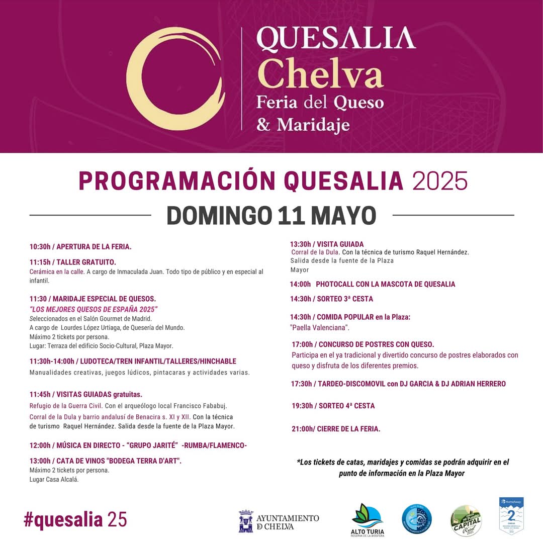 Quesalia. Feria del queso y maridaje en Chelva