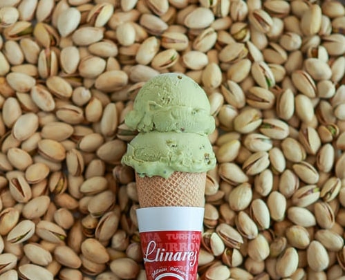 Heladerías en Valencia | helado pistacho llinares