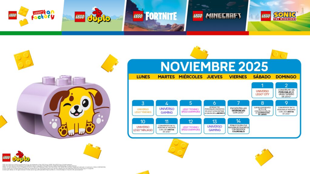 Lego Fan Factory | Actividades ludoteca Lego en Centro comercial Aqua1