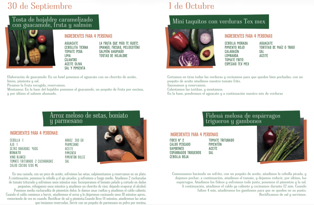 Alimentación saludable para niños: compromiso con el producto de temporada 2 Recetas I Love Fruit & Veg
